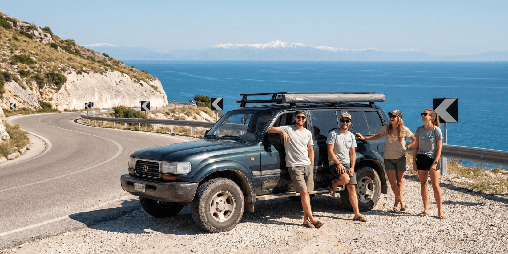 4x4 self-drive journey in Albania through mountain roads and wild landscapes